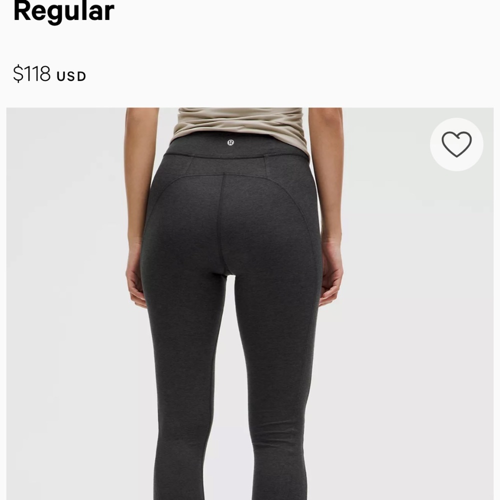 Lululemon NWT Soft Sueded Split Hem HR mini Flare Reg size 8